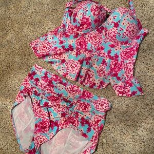 Torrid Floral Mid-Kini